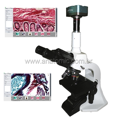Microscópio Biológico Digital com Câmera de 5.0 MP